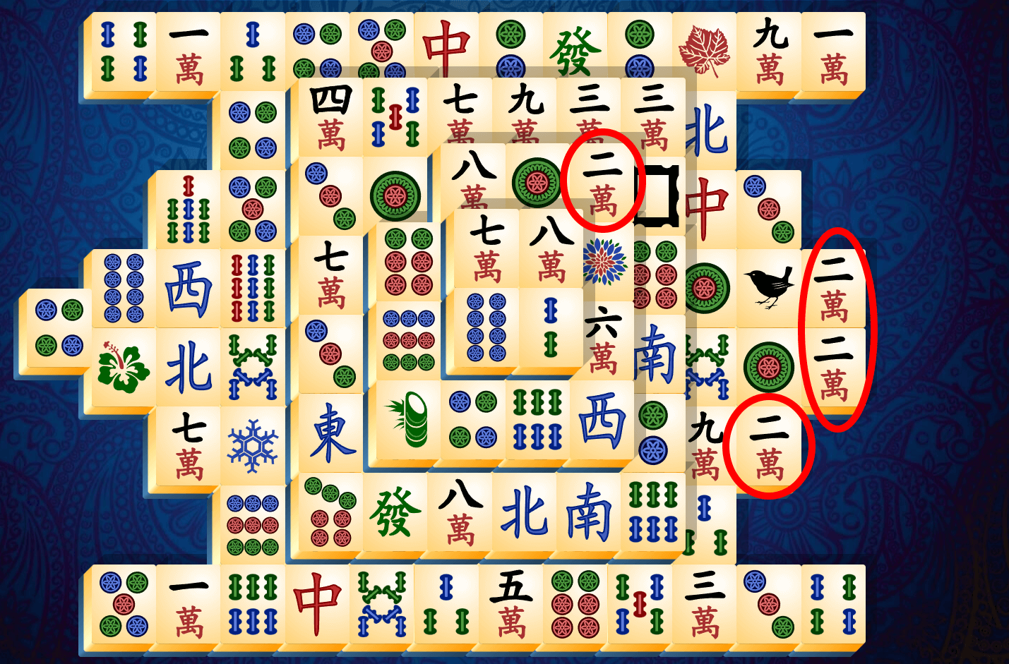 Tutorial Mahjong Solitario, fase 3