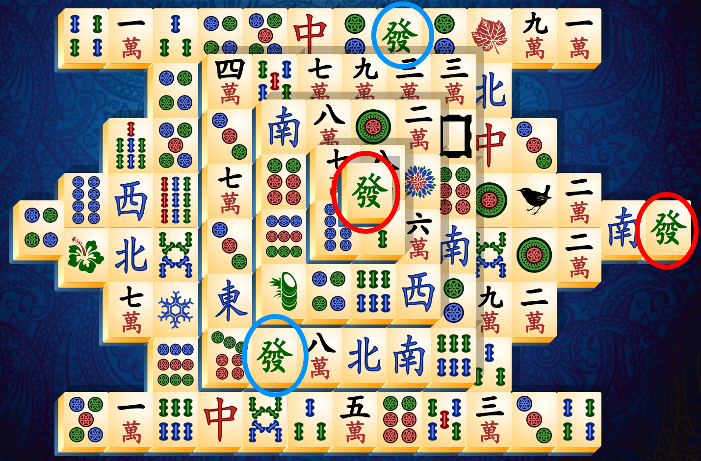 Tutorial Mahjong Solitario, fase 1