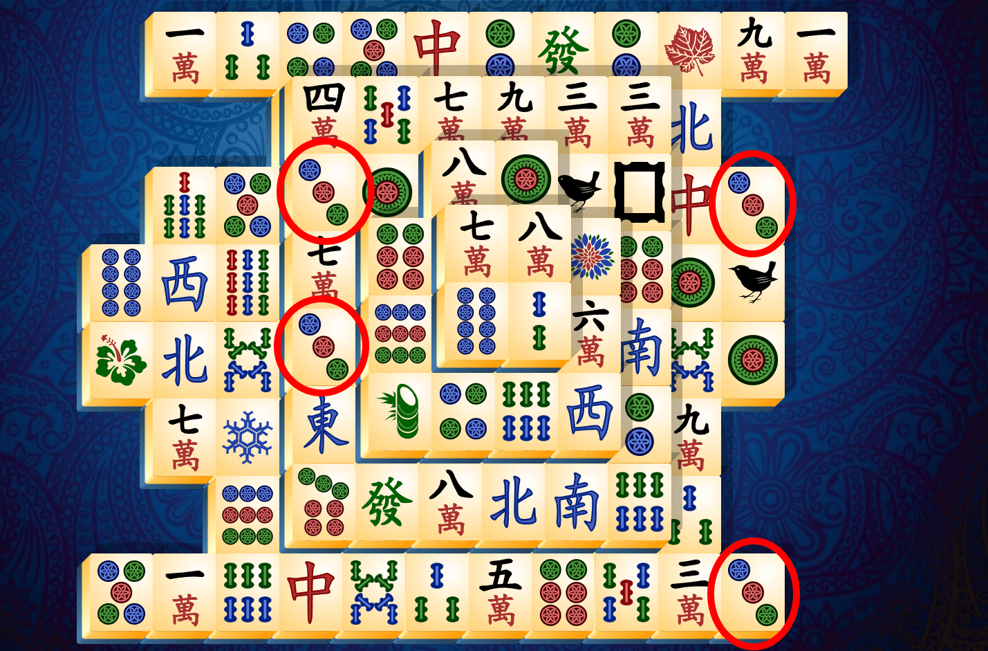 Tutorial Mahjong Solitario, fase 6